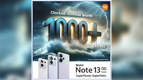 Redmi Note 13 5G Series Crosses INR 1,000 Crores in Sales