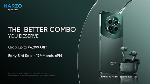 Realme NARZO 70 Pro 5G Early Bird Sale Announced
