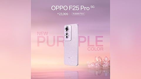 OPPO F25 Pro 5G Dives into Elegance with the Coral Purple Edition