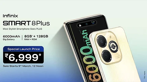 Infinix Smart 8 Plus Launched with 6000mAh Battery, Priced at Just Rs. 6,999*