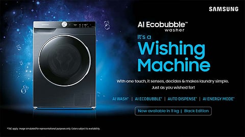 Samsung Unveils New 11 Kg AI Ecobubble Fully Automatic Washing Machines