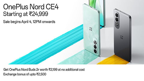 OnePlus Launches its Latest Nord CE4, Starting at 24,999 