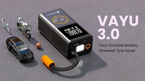 Portronics Launches Vayu 3.0, Your New Go-To Portable Tyre Inflator