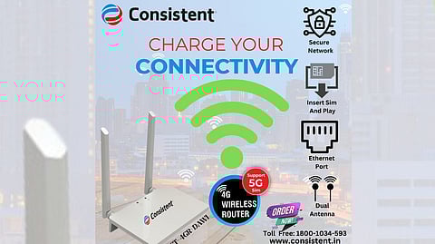 Upgrade Your Network with Consistent Infosystems' CT-4GR DAWI 4G Wireless Router