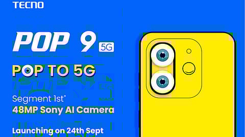 TECNO POP 9 Launching on September 24, Bringing 5G Connectivity to Budget Users