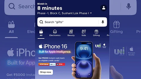Get the iPhone 16 Delivered in Minutes with Blinkit