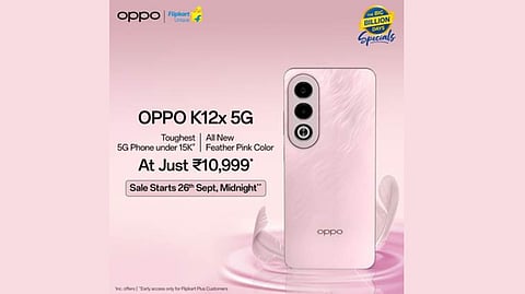 OPPO Launches Limited-Edition Feather Pink K12x Ahead of Big Billion Days Sale