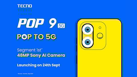 Tecno POP 9 5G Launched with 48MP AI Camera at Rs 8,499