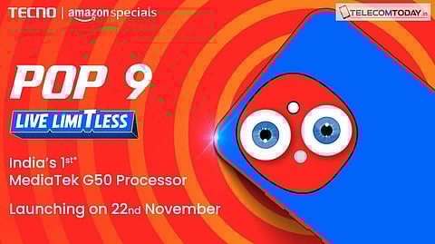 TECNO POP 9 to Launch with 6.67-inch HD+ Display and MediaTek G50 Power