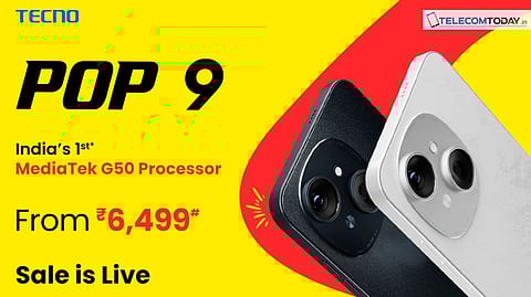 TECNO POP 9 with MediaTek Dimensity G50 to Launch on November 26 at Rs 6,499