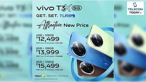 Vivo T3x 5G Gets a Price Drop with Prices Starting at ₹12,499