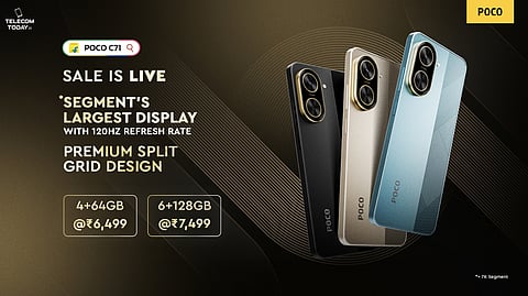 POCO C71 Now Available on Flipkart at Just ₹6499