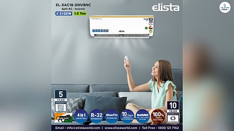 Elista Launches 6 New Made-in-India ACs with Anti-Virus Filters