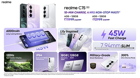 Realme C75 5G Now Available in Offline Stores, Starting at ₹11,999