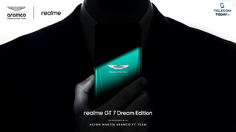 Realme Teases GT 7 Dream Edition, Co-designed with Aston Martin F1