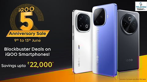 iQOO Celebrates Five-Year Anniversary with Exclusive Deals on Smartphone