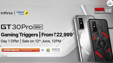 Infinix GT 30 Pro to Go on Sale on Flipkart from June 12 at ₹22,999