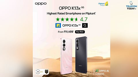 OPPO K13x 5G Earns Top Spot on Flipkart Ratings