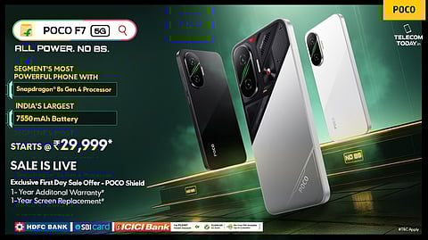 POCO F7 Now Available on Flipkart, Starting at ₹29999