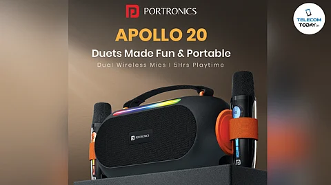 Portronics Launches Apollo 20 Bluetooth Speaker With Karaoke Mics