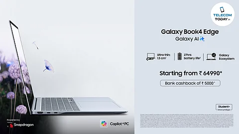 Samsung Galaxy Book4 Edge Launched in India with AI Power at ₹59,990