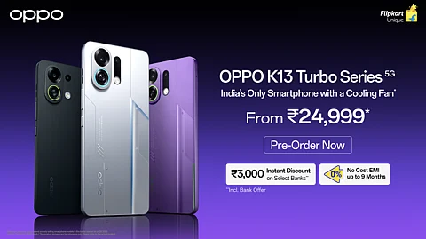 OPPO K13 Turbo Pro 5G Launches with 80W Fast Charging & In-Built Cooling Fan