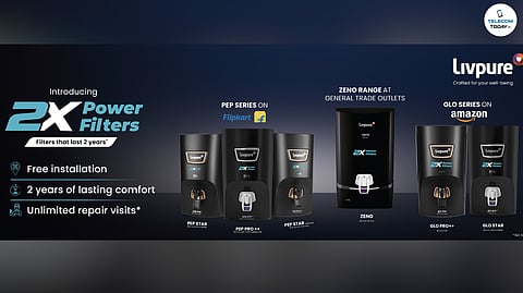 Livpure Unveils New Water Purifier Range with 2X Power Filters for Indian Homes