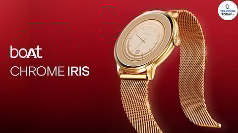 boAt Unveils Chrome Iris, an Ultra-Slim Smartwatch with AMOLED Display