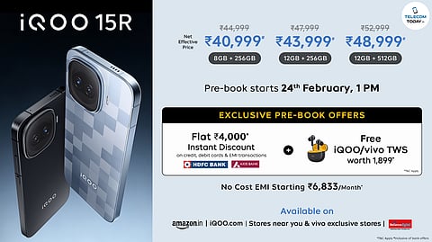 iQOO Launches 15R with 144Hz AMOLED Display and Sony OIS Camera