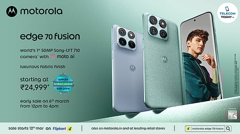 Motorola Launches Edge 70 Fusion Smartphone with 50MP Sony Lytia Camera