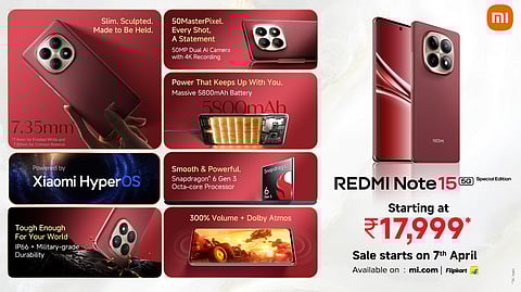 Xiaomi Launches Redmi Note 15 Special Edition with Enhanced Battery Life