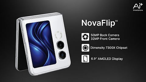 Ai+ Introduces Affordable Foldable Experience with NovaFlip 5G at ₹29,999