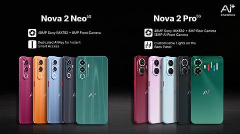 Ai+ Launches Nova2 Neo 5G and Nova2 Pro 5G, Starting at ₹12,999