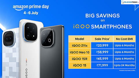 iQOO Unveils Special Amazon Prime Day Offers Across Its Smartphone Portfolio