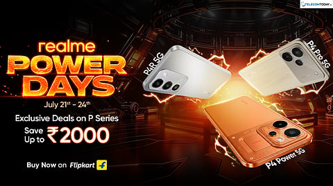 realme Power Days Sale Begins July 21 with P4 Series Starting at INR 18,999