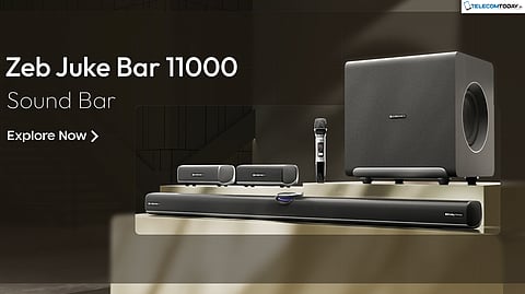 Zebronics Brings Cinema-Style Audio Home with Its New 1610W RMS Zeb-Juke Bar 11000