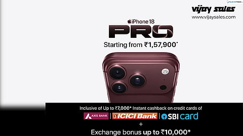 Vijay Sales Opens Sales of iPhone 18 Pro, Apple Watch Series 12 and AirPods 5