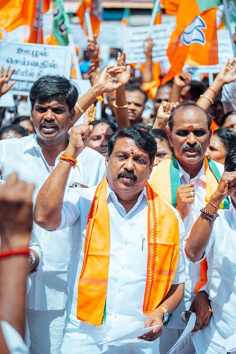 Tamil Nadu BJP leader Nainar Nagendran About DMK in Madurai