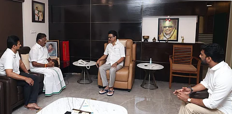 O Panneerselvam Meet Tamil Nadu CM MK Stalin