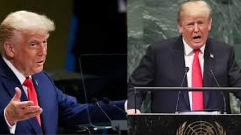 President Donald Trump Addresses UN General Assembly Meeting 2025 in Tamil