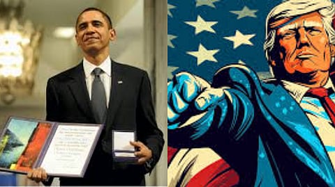 US President Donald Trump Criticize Barack Obama Win Nobel Peace Prize Awarded in Tamil