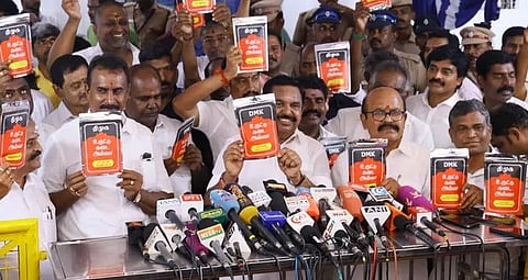 ADMK Chief Edappadi Palanisamy Criticized DMK Government With Uruttukadai Halwa Of Empty Packet Read EPS Latest News in Tamil