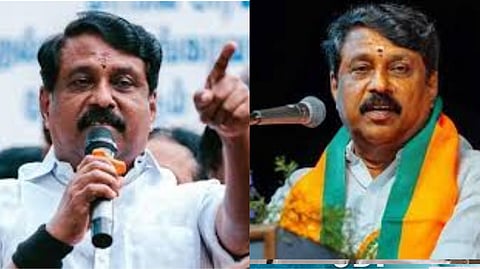 Tamil Nadu BJP leader Nainar Nagendran meeting people in his political tour, exposing the DMK's failures