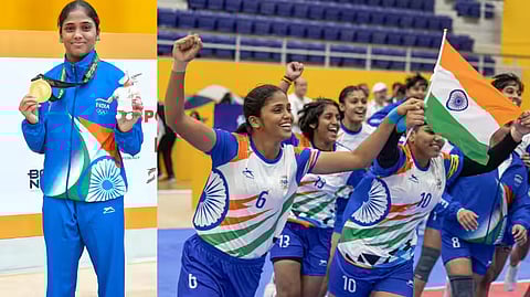 India Wins Gold in Kabaddi at Asian Youth Games 2025 Chennai Kannagi Nagar Karthika Goes Viral Read News in Tamil