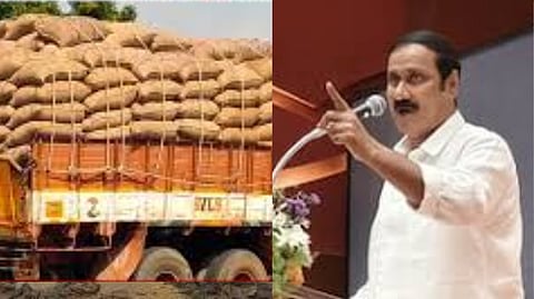 Anbumani questioned the government's achievement is that 36,000 bundles of paddy wasted due to soaked in rain