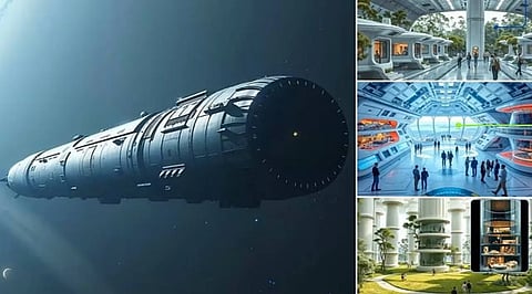Hyperion Chrysalis Spaceship Generational Star Ship Designed To Take 2 400 Humans On 400 Year Trip To Alpha Centauri Journey Detail In Tamil