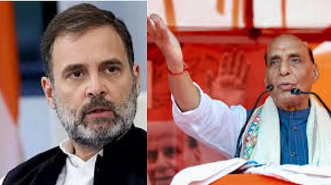 Rajnath Singh condemned Rahul for making accusations against political organisations without any basis