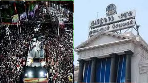 Tamilnadu government told in High Court, political parties organize public gatherings are responsible for safety of people