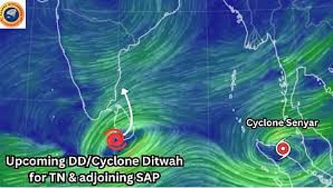 India Meteorological Department has predicted cyclone Ditwah,will form Bay of Bengal within 12 hours, will move towards north Tamil Nadu
