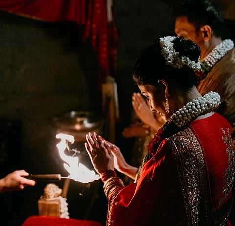 Actress Samantha Ruth Prabhu marries director Raj Nidimoru With Linga Bhairavi Vivaha Rituals At Isha Yoga Centre Coimbatore in Tamil Nadu News